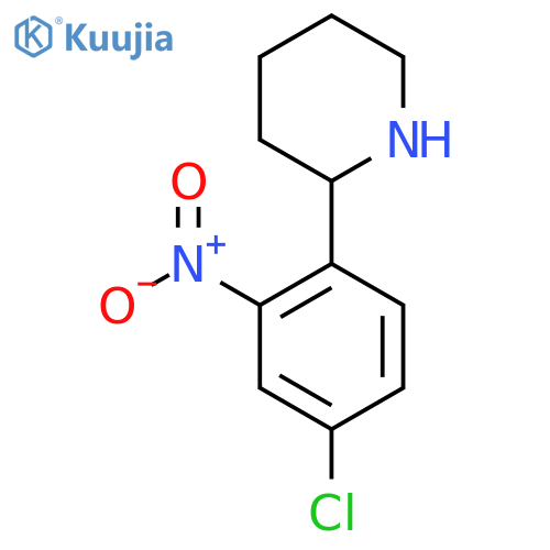 2-(4-Chloro-2-nitrophenyl)piperidine structure