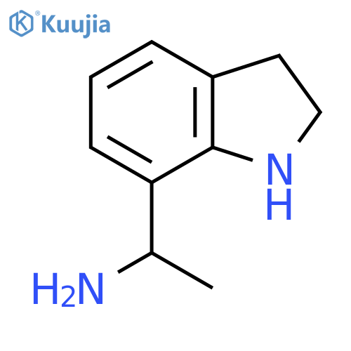 1-(2,3-dihydro-1H-indol-7-yl)ethan-1-amine structure