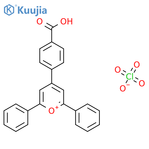 Pyrylium, 4-(4-carboxyphenyl)-2,6-diphenyl-, perchlorate structure
