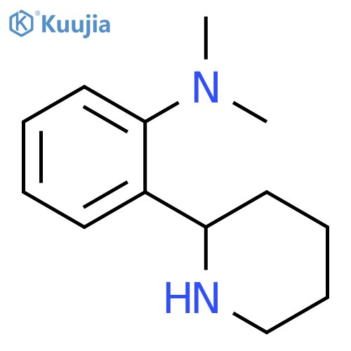 N,N-dimethyl-2-(piperidin-2-yl)aniline structure