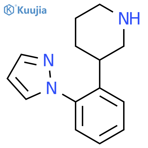 3-2-(1H-pyrazol-1-yl)phenylpiperidine structure
