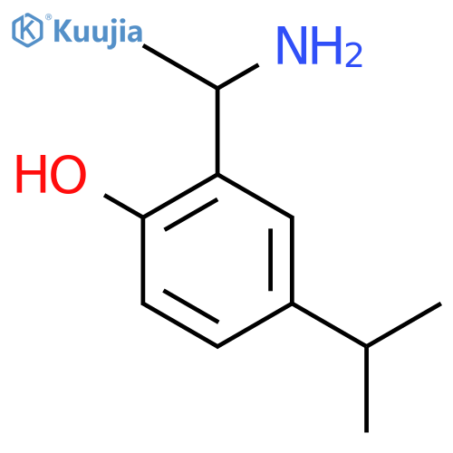 2-(1-Aminoethyl)-4-(propan-2-yl)phenol structure