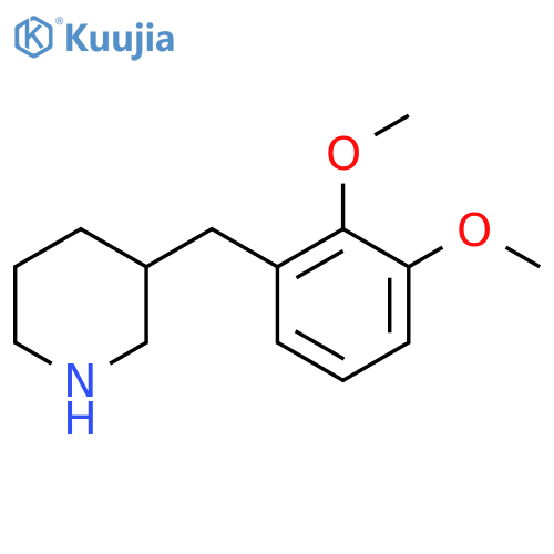 3-(2,3-dimethoxyphenyl)methylpiperidine structure