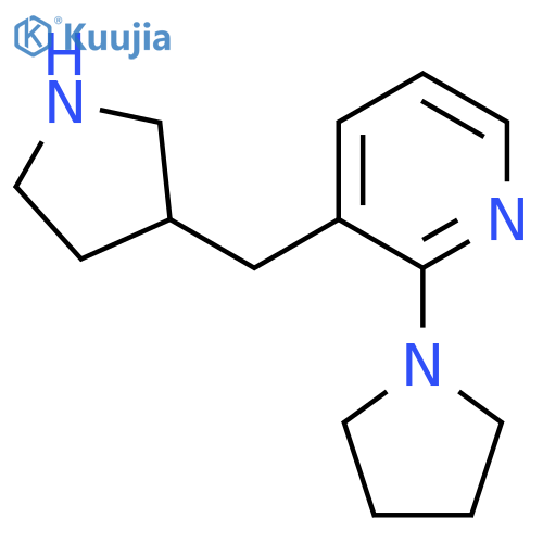 2-(pyrrolidin-1-yl)-3-(pyrrolidin-3-yl)methylpyridine structure