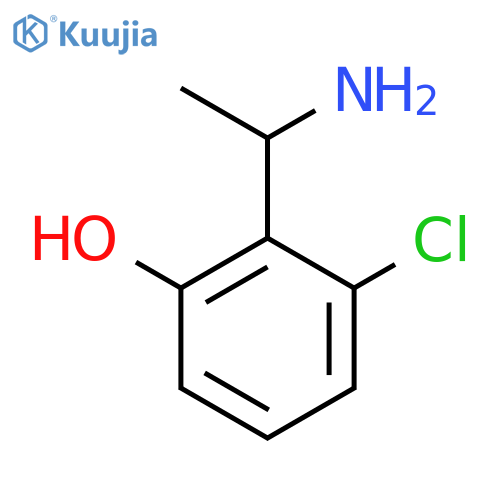 2-(1-aminoethyl)-3-chlorophenol structure