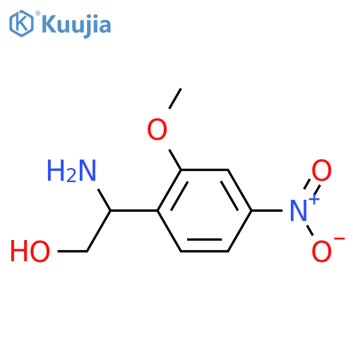2-amino-2-(2-methoxy-4-nitrophenyl)ethan-1-ol structure