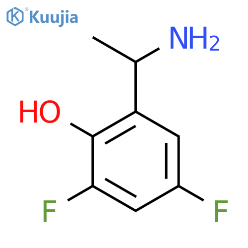 2-(1-aminoethyl)-4,6-difluorophenol structure