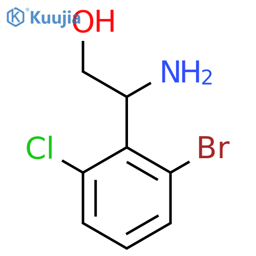 2-amino-2-(2-bromo-6-chlorophenyl)ethan-1-ol structure