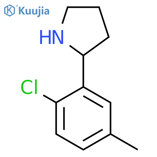 2-(2-CHLORO-5-METHYLPHENYL)PYRROLIDINE structure