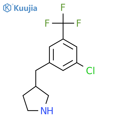 3-{3-chloro-5-(trifluoromethyl)phenylmethyl}pyrrolidine structure