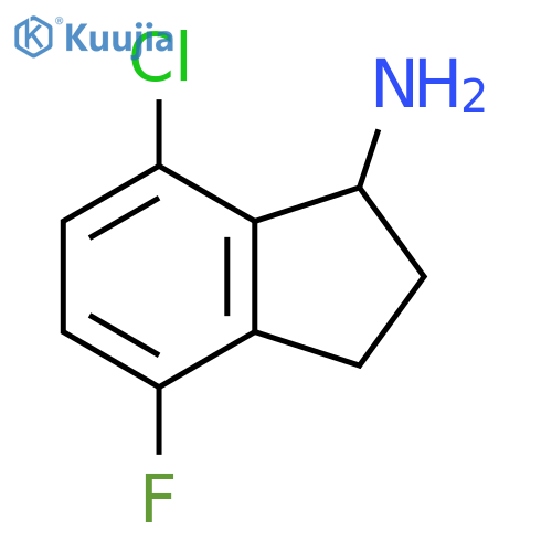 7-Chloro-4-fluoro-2,3-dihydro-1H-inden-1-amine structure