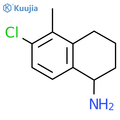 6-CHLORO-5-METHYL-1,2,3,4-TETRAHYDRONAPHTHYLAMINE structure