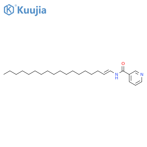 3-Pyridinecarboxamide, N-octadecenyl- structure