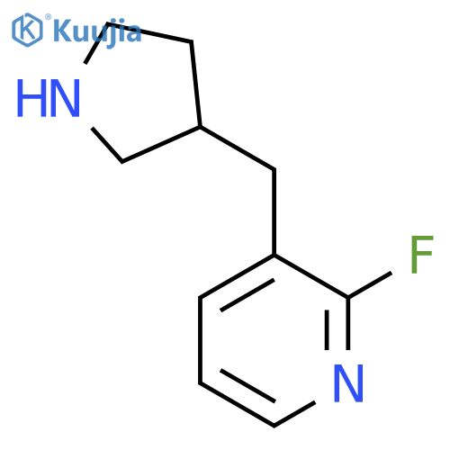 2-fluoro-3-(pyrrolidin-3-yl)methylpyridine structure