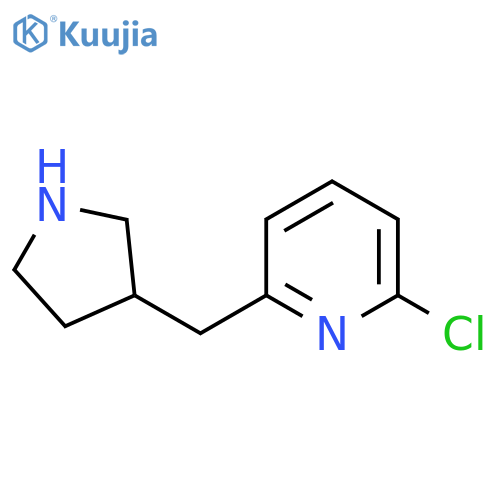 2-chloro-6-(pyrrolidin-3-yl)methylpyridine structure