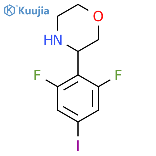 3-(2,6-Difluoro-4-iodophenyl)morpholine structure