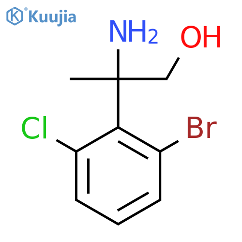 2-amino-2-(2-bromo-6-chlorophenyl)propan-1-ol structure
