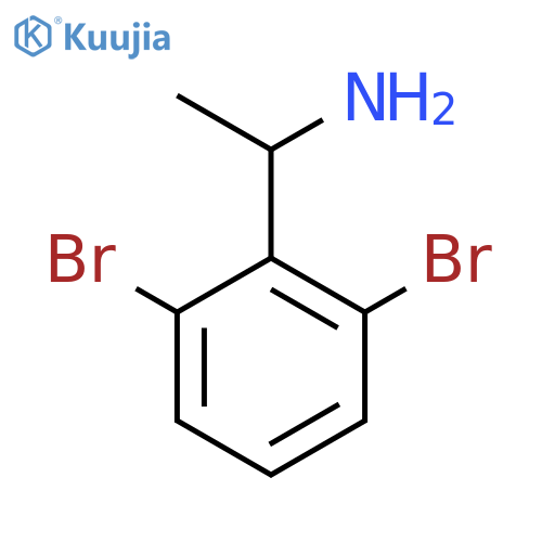 1-(2,6-dibromophenyl)ethan-1-amine structure