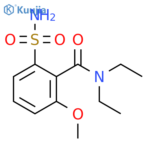 Benzamide, 2-(aminosulfonyl)-N,N-diethyl-6-methoxy- structure