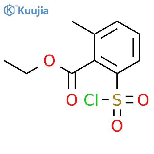 Benzoic acid, 2-(chlorosulfonyl)-6-methyl-, ethyl ester structure