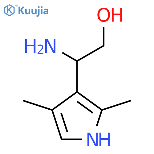 2-amino-2-(2,4-dimethyl-1H-pyrrol-3-yl)ethan-1-ol structure