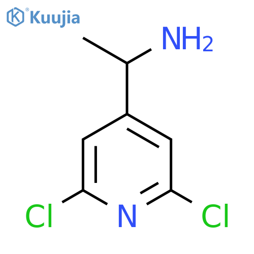1-(2,6-dichloropyridin-4-yl)ethan-1-amine structure