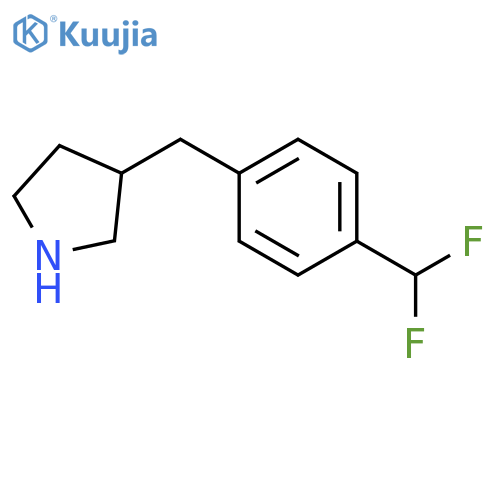 3-{4-(difluoromethyl)phenylmethyl}pyrrolidine structure