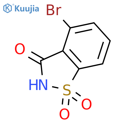 4-bromo-2,3-dihydro-1lambda6,2-benzothiazole-1,1,3-trione structure