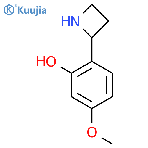 2-(azetidin-2-yl)-5-methoxyphenol structure