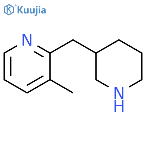 3-methyl-2-(piperidin-3-yl)methylpyridine structure
