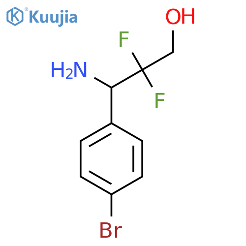 3-Amino-3-(4-bromophenyl)-2,2-difluoropropan-1-ol structure