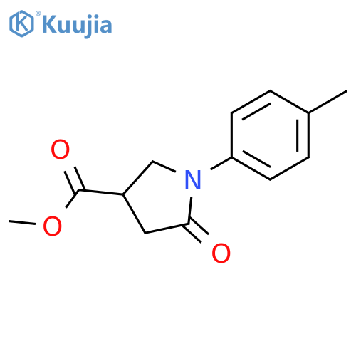 Methyl 1-(4-methylphenyl)-5-oxopyrrolidine-3-carboxylate structure
