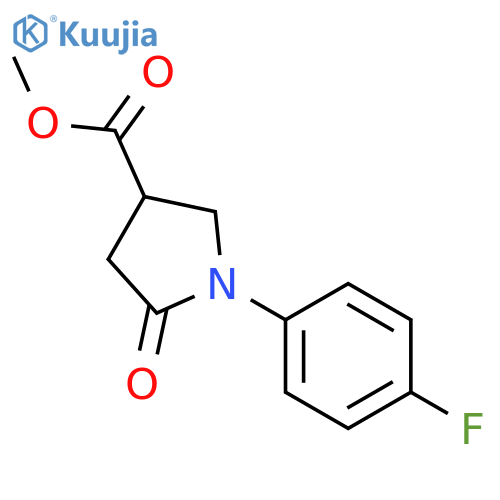 methyl 1-(4-fluorophenyl)-5-oxopyrrolidine-3-carboxylate structure