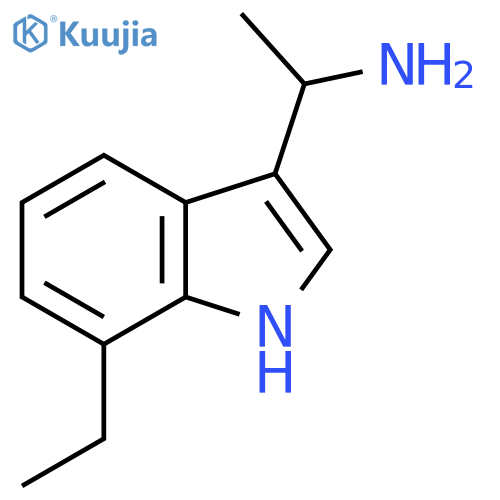 1-(7-Ethyl-1h-indol-3-yl)ethan-1-amine structure