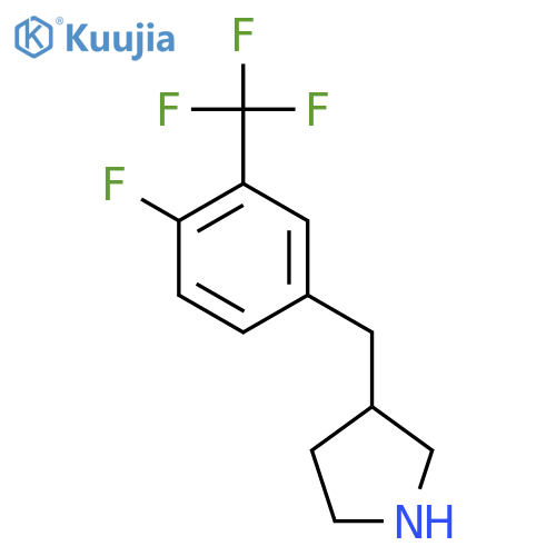 3-{4-fluoro-3-(trifluoromethyl)phenylmethyl}pyrrolidine structure