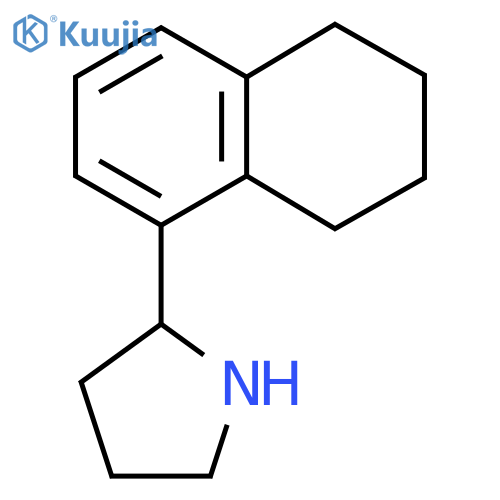 2-(5,6,7,8-tetrahydronaphthalen-1-yl)pyrrolidine structure
