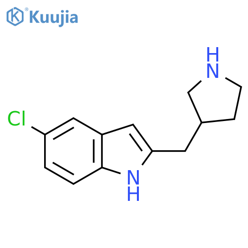 5-chloro-2-(pyrrolidin-3-yl)methyl-1H-indole structure