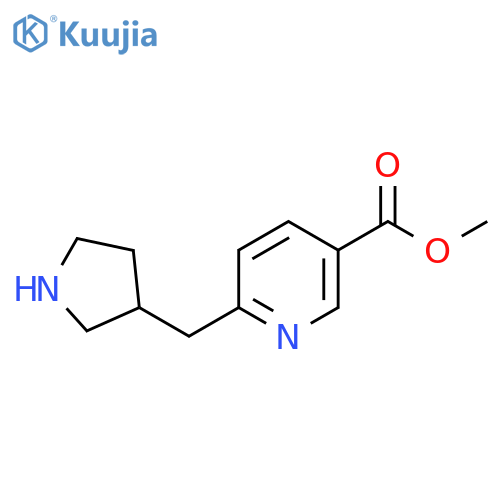 methyl 6-(pyrrolidin-3-yl)methylpyridine-3-carboxylate structure