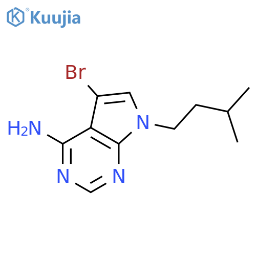 5-Bromo-7-isopentyl-7H-pyrrolo[2,3-d]pyrimidin-4-amine structure