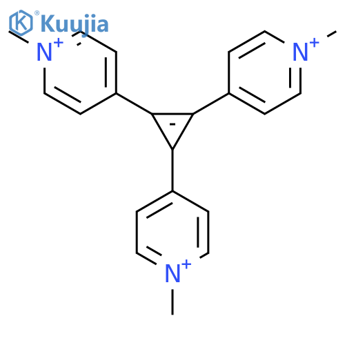 Pyridinium, 4,4',4''-(1-cyclopropene-1,2,3-triyl)tris[1-methyl- structure