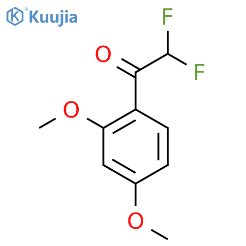 1-(2,4-Dimethoxyphenyl)-2,2-difluoroethan-1-one structure