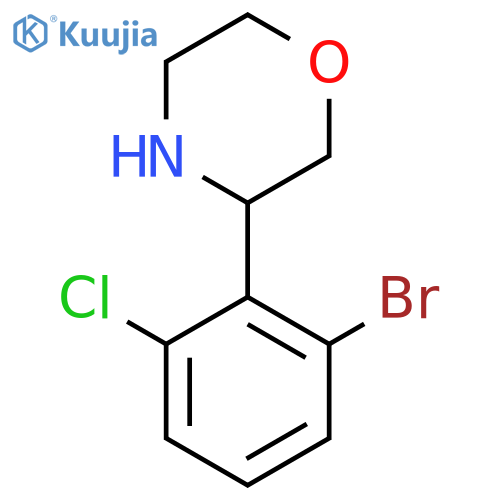 3-(2-BROMO-6-CHLOROPHENYL)MORPHOLINE structure
