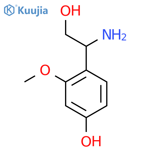 4-(1-Amino-2-hydroxyethyl)-3-methoxyphenol structure