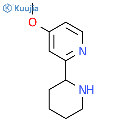 4-methoxy-2-(piperidin-2-yl)pyridine structure