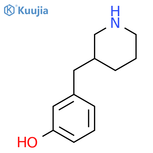3-(piperidin-3-yl)methylphenol structure