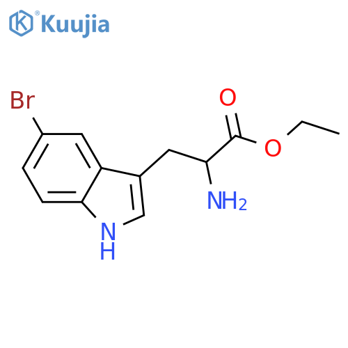 Ethyl 2-amino-3-(5-bromo-1H-indol-3-yl)propanoate structure