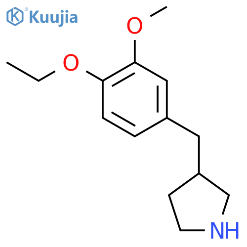 3-(4-ethoxy-3-methoxyphenyl)methylpyrrolidine structure