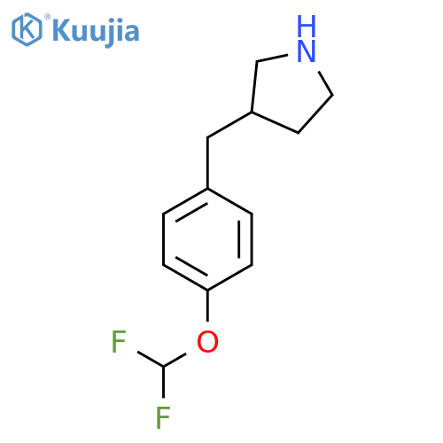 3-{4-(difluoromethoxy)phenylmethyl}pyrrolidine structure