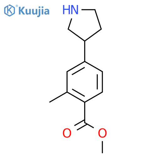 methyl 2-methyl-4-(pyrrolidin-3-yl)benzoate structure