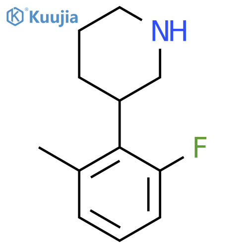3-(2-fluoro-6-methylphenyl)piperidine structure